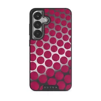 Reset Button - Samsung Galaxy S25 Case, Elite Mirror Dark (Magnetic) / Silver