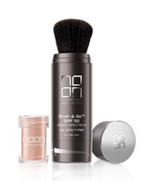 Noon Brush&Go mineralinė apsauginė pudra SPF 50 visų tipų odai, 2x5 ml