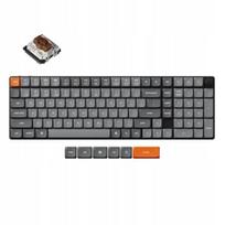 Keychron K17 Max belaidė mechaninė klaviatūra, Qmk, 2.4ghz/bt, baltas Led