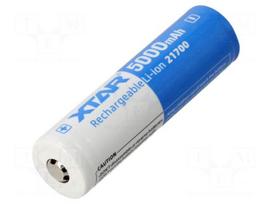 Re-battery: Li-Ion | 21700 | 5000mAh | 3.6V | Ø21.5x74.8mm | 25A
