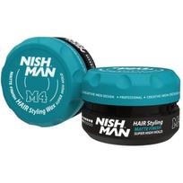 NISHMAN Matte Finish Super High Hold Wax M4 plaukų vaškas, 132 g