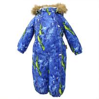 Huppa Vaikų žieminis kombinezonas REGGIE, navy parrot pattern, 74 cm