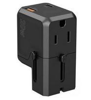 Adapteriai Choetech Universal PD6038 USB-C USB-A PD 20W Travel Charger USA EU UK AU Black