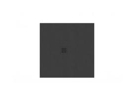 Lietas dušo padėklas Ravak Slate Pro, 80x80 matinės juodos