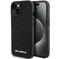 Nugarėlės dėklai Karl Lagerfeld Apple Karl Lagerfeld Quilted K Pattern case for iPhone 15 - black