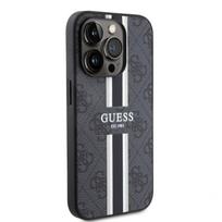Nugarėlės dėklai Guess Apple iPhone 15 Pro Case Cover 4G Printed Stripes Black