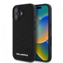 Nugarėlės dėklai Karl Lagerfeld Apple iPhone 16 PU Quilted Pattern Case Black