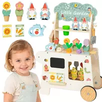 Medinis sodo vežimėlis vaikams su sodininkystės rinkiniu – 57 dalių TOOKY TOY Montessori