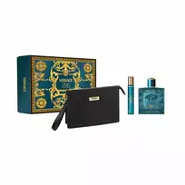 „Versace Eros Pour Homme“ kvepalų vanduo purškiklis, 100 ml, 3 dalių rinkinys