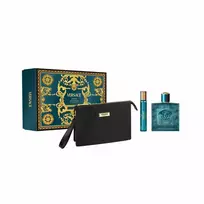 „Versace Eros Pour Homme“ tualetinis vanduo purškiklis, 100 ml, 3 dalių rinkinys