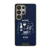 Wine & Dine - Samsung Galaxy S25 Ultra Case, Elite Dark (Magnetic) / Gold