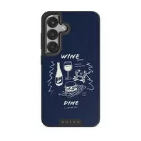 Wine & Dine - Samsung Galaxy S25 Plus Case, Elite Dark (Magnetic) / Gunmetal