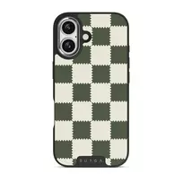 Retro Grid - iPhone 17 Case, Elite Dark (MagSafe) / Silver