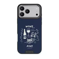 Wine & Dine - iPhone 17 Pro Max Case, Elite Dark (MagSafe) / Silver