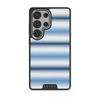 White Noise - Samsung Galaxy S25 Ultra Case, Elite Dark (Magnetic) / Silver