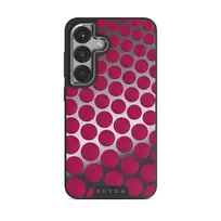 Reset Button - Samsung Galaxy S25 Plus Case, Elite Mirror Dark (Magnetic) / Silver