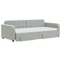 Sofa-lova vidaXL, 90x200 cm, pilka