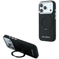Case Karl Lagerfeld Ring Stand 360 Saffiano Classic Logo MagSafe for iPhone 18 Pro Max / 17 Pro Max
