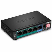 TRENDNET Switch 5-Port Gbit PoE+ long range 200m 32W Metal