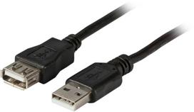 EFB USB 2.0 Extension Cable A-A, St-By, 5m, black, Class