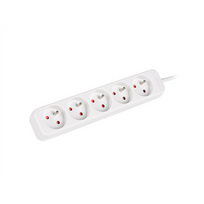 LANBERG power strip extension cord 1.5m 5x PL white