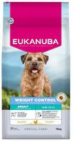 Sausas šunų maistas Eukanuba Weight Control Chicken Small & Medium, vištiena/kukurūzai, 15 kg