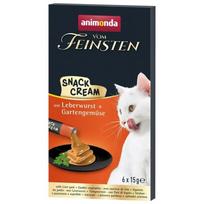 Skanėstas katėms Animonda Vom Feinsten Snack Cream, daržovės/kepenėlės, 0.015 kg, 6 vnt.