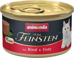 Šlapias kačių maistas Animonda Vom Feinsten Mousse, jautiena/antiena, 0.085 kg