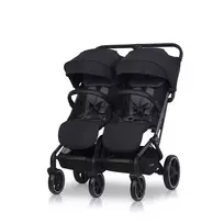 Easy go Vežimėlis dvynukams  Echo, Ebony black