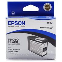 Epson T5801 T580100, 80ml, foto juodas, Epson UltraChrome K3 rašalas, 1 pakuotė