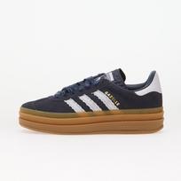 adidas Gazelle Bold Kids Shadow Navy/ Frozen Purple/ Gold Metallic - Dydis 39 (KJ2429 Laisvalaikio batai)