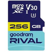 GOODRAM RIVAL M3AA GGSM3AA-2560R12, 256GB, MicroSDXC, V30, UHS-I, U3, 100MB/s, 70MB/s, SD adapteris