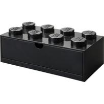 Room Copenhagen LEGO rašomojo stalo stalčius 8, 40211733, juodas, polipropilenas, laikymo dėžė, rankenėlės, sukraunama