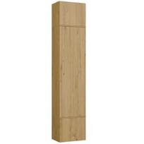 Top E Shop drabužių spinta HAGA M-MP-G-HAG-1SZ-ART, 350mm, 500mm, 2380mm, 16mm, 3 durys, vyriai, TIP-ON, Artisan oak