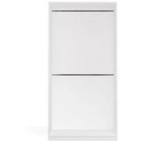 Top E Shop drabužių spinta OPENO 2W M-MP-SZ-OPN-2W-BIA, 1000mm, 2000mm, 500mm, 16mm, balta, medžio drožlių plokštė, laminatas