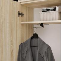 Top E Shop drabužių spinta HAGA IV 3SZ1W M-MP-G-HAG-IV/3Sz1W-SON, 2000mm, 2380mm, 350mm, sonomos ąžuolas, varstomos durys