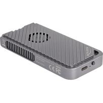 Delock Diskų dėklas M.2 NVMe USB 40Gbps Gaming Style 42025, 2280, PCIe, USB-C, Thunderbolt 3, Thunderbolt 4, 30 mm ventiliatorius