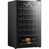 Cecotec Bolero GrandSommelier 34030 2715 vyno šaldytuvas, 80l, 34 buteliai, 5-18°C, 41dB, G klasė, 135kWh/metus, kompresorius, LED
