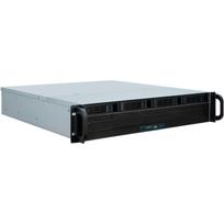 Inter-Tech IPC 2U-2404L SATA serverio korpusas 88887348, juodas, 4x 3,5" arba 2,5" Hot Swap, 3x 40mm ventiliatoriai, µATX