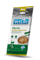 F09023 FARMINA VET LIFE CAT OBESITY - CREAMY TREAT with Chicken&Tuna 4x15g (pak15), 1 vnt.