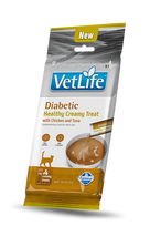 F09016 FARMINA VET LIFE CAT DIABETIC - CREAMY TREAT with Chicken&Tuna 4x15g (pak15), 1 vnt.