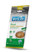F08996 FARMINA VET LIFE CAT RENAL - CREAMY TREAT with Chicken&Tuna 4x15g (pak15), 1 vnt.