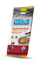 F08989 FARMINA VET LIFE CAT GASTROINTESTINAL - CREAMY TREAT with Chicken&Tuna 4x15g (pak15), 1 vnt.
