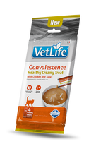 F08972 FARMINA VET LIFE CAT CONVALESCENCE - CREAMY TREAT with Chicken&Tuna 4x15g (pak15), 1 vnt.