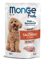 M01152 Monge Fresh - Pouches Dog Adult Turkey 85g (pak28), 1 vnt.