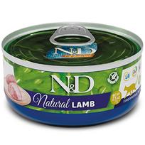 F06084 FARMINA N&D NATURAL - CAT Wet Lamb ADULT 70 g (pak.24), 1 vnt.