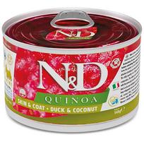 F02376 FARMINA N&D QUINOA - DOG Wet Duck&Coconut ADULT MINI 140 g (pak.6), 1 vnt.
