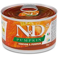F02352 FARMINA N&D PUMPKIN - DOG Wet Venison&Pumpkin ADULT MINI 140 g (pak.6), 1 vnt.