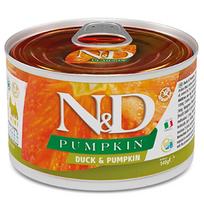 F02321 FARMINA N&D PUMPKIN - DOG Wet Duck&Pumpkin ADULT MINI 140 g (pak.6), 1 vnt.