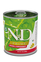 F02529 FARMINA N&D PRIME - DOG Wet Chicken&Pomegranate ADULT 285 g (pak.6), 1 vnt.